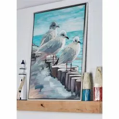 Grayson Lane Silver Wood Framed 47-in H X 36-in W Coastal Birds Canvas Painting 9 Grayson Lane Silver Wood Framed 47-in H X 36-in W Coastal Birds Canvas Painting -GRAYSON LANE SHOP 330901665 AlternateImage1