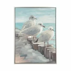 Grayson Lane Silver Wood Framed 47-in H X 36-in W Coastal Birds Canvas Painting 10 Grayson Lane Silver Wood Framed 47-in H X 36-in W Coastal Birds Canvas Painting -GRAYSON LANE SHOP 330901665 MainImage 001