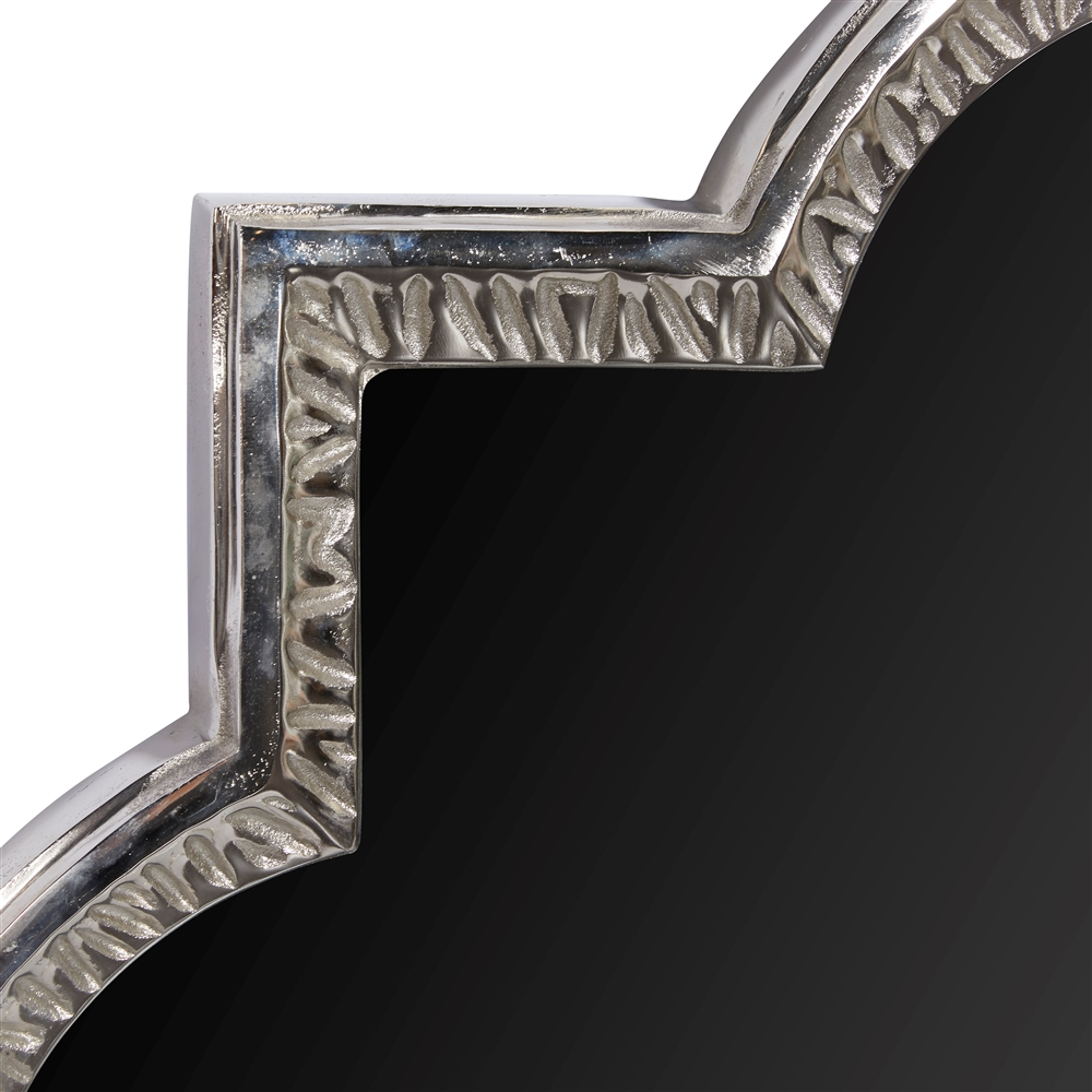 Grayson Lane 39.5-in L X 39.5-in W Glam Irregular Grey Framed Wall Mirror 5 Grayson Lane 39.5-in L X 39.5-in W Glam Irregular Grey Framed Wall Mirror - Image 5