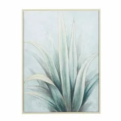 Grayson Lane Wood Framed 47.13-in H X 35.5-in W Floral Canvas Hand-Painted Painting