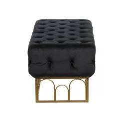 Grayson Lane Modern Black/Metallic Gold Accent Bench 7 Grayson Lane Modern Black/Metallic Gold Accent Bench -GRAYSON LANE SHOP 330901696 AlternateImage5