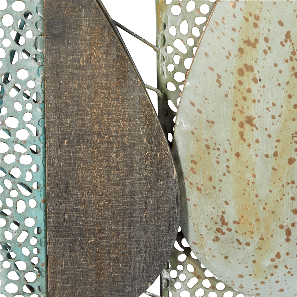 Grayson Lane 22-in H X 47-in W Brown MDF And Metal Modern/Contemporary Floral And Botanical Wall Accent 4 Grayson Lane 22-in H X 47-in W Brown MDF And Metal Modern/Contemporary Floral And Botanical Wall Accent - Image 4