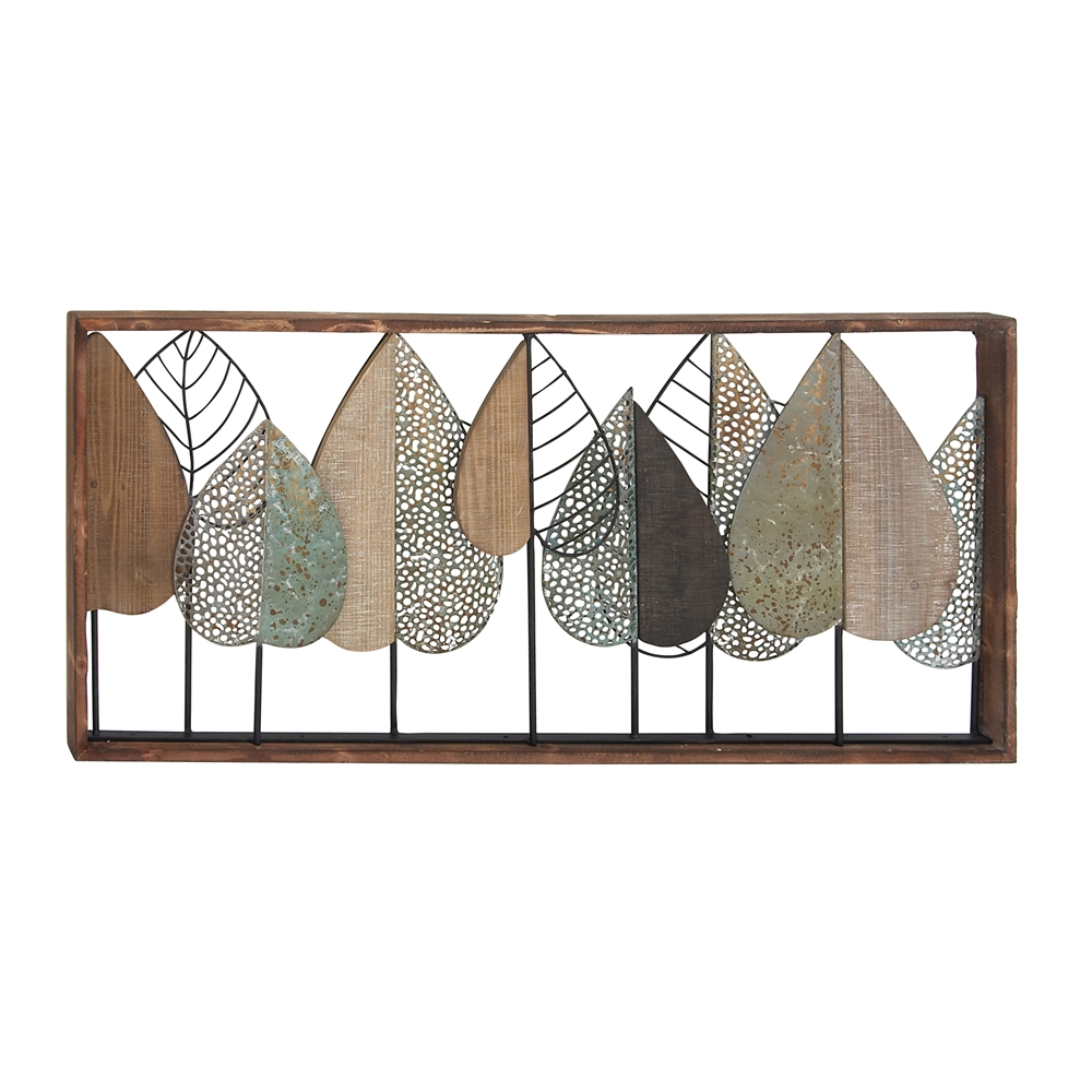 Grayson Lane 22-in H X 47-in W Brown MDF And Metal Modern/Contemporary Floral And Botanical Wall Accent 1 Grayson Lane 22-in H X 47-in W Brown MDF And Metal Modern/Contemporary Floral And Botanical Wall Accent