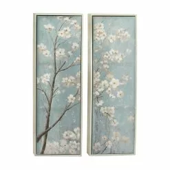 Grayson Lane Silver Wood Framed 59-in H X 20-in W Floral Wood Painting -GRAYSON LANE SHOP 330901704 AlternateImage5