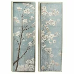 Grayson Lane Silver Wood Framed 59-in H X 20-in W Floral Wood Painting -GRAYSON LANE SHOP 330901704 MainImage 001
