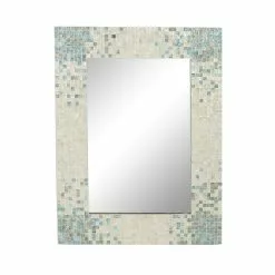 Grayson Lane 35.5-in L X 47.75-in W Coastal Rectangle Grey Framed Wall Mirror -GRAYSON LANE SHOP 330901708 MainImage 001
