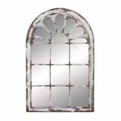 Grayson Lane 51.88-in L X 34.31-in W Vintage Arch White Framed Wall Mirror 9 Grayson Lane 51.88-in L X 34.31-in W Vintage Arch White Framed Wall Mirror -GRAYSON LANE SHOP 330901717 MainImage 001