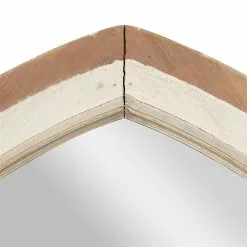 Grayson Lane 51-in L X 31.5-in W Vintage Arch White Framed Wall Mirror