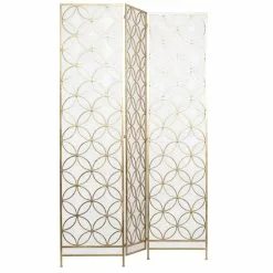 Grayson Lane 3-Panel Brass Metal Folding Modern Style Room Divider -GRAYSON LANE SHOP 330901727 AlternateImage5