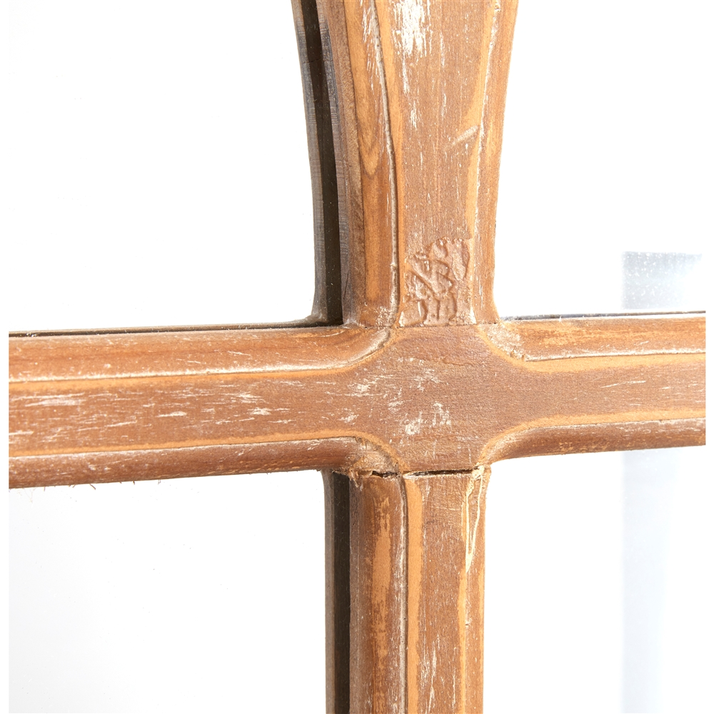 Grayson Lane 35.30-in L X 25.70-in W Vintage Arch Brown Framed Wall Mirror 2 Grayson Lane 35.30-in L X 25.70-in W Vintage Arch Brown Framed Wall Mirror - Image 2