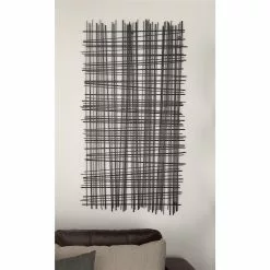 Grayson Lane 25-in H X 47-in W Black Metal Modern/Contemporary Abstract Wall Accent -GRAYSON LANE SHOP 330901734 AlternateImage2