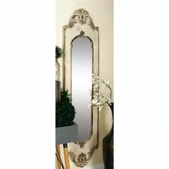 Grayson Lane 72-in L X 16-in W Vintage Irregular White Framed Wall Mirror