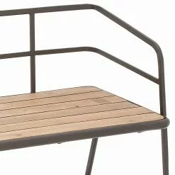 Grayson Lane Industrial Black Iron And Wood Accent Bench -GRAYSON LANE SHOP 330901748 AlternateImage3