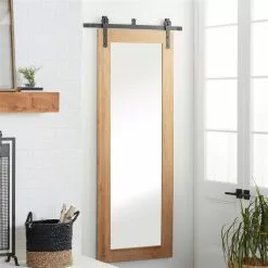 Grayson Lane 70.5-in L X 33.5-in W Industrial Rectangle Brown Framed Wall Mirror -GRAYSON LANE SHOP 330901756 AlternateImage1
