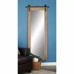 Grayson Lane 70.5-in L X 33.5-in W Industrial Rectangle Brown Framed Wall Mirror -GRAYSON LANE SHOP 330901756 AlternateImage2
