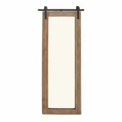 Grayson Lane 70.5-in L X 33.5-in W Industrial Rectangle Brown Framed Wall Mirror -GRAYSON LANE SHOP 330901756 AlternateImage5