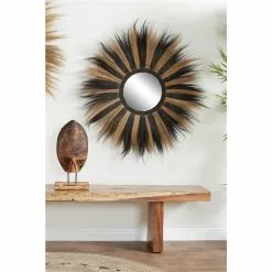 Grayson Lane 44.5-in L X 44.5-in W Bohemian Round Black Framed Wall Mirror -GRAYSON LANE SHOP 330901757 AlternateImage1