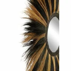 Grayson Lane 44.5-in L X 44.5-in W Bohemian Round Black Framed Wall Mirror