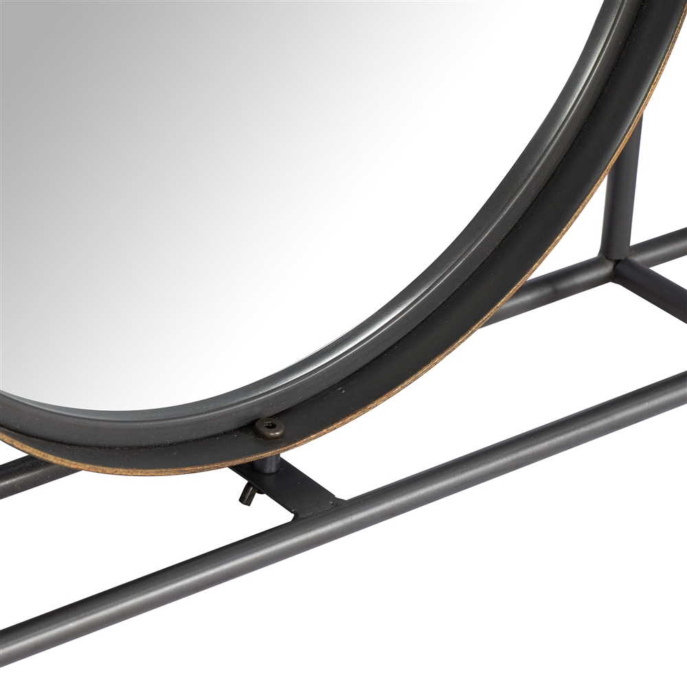 Grayson Lane 17.75-in L X 52.38-in W Modern Rectangle Black Framed Wall Mirror 5 Grayson Lane 17.75-in L X 52.38-in W Modern Rectangle Black Framed Wall Mirror - Image 5