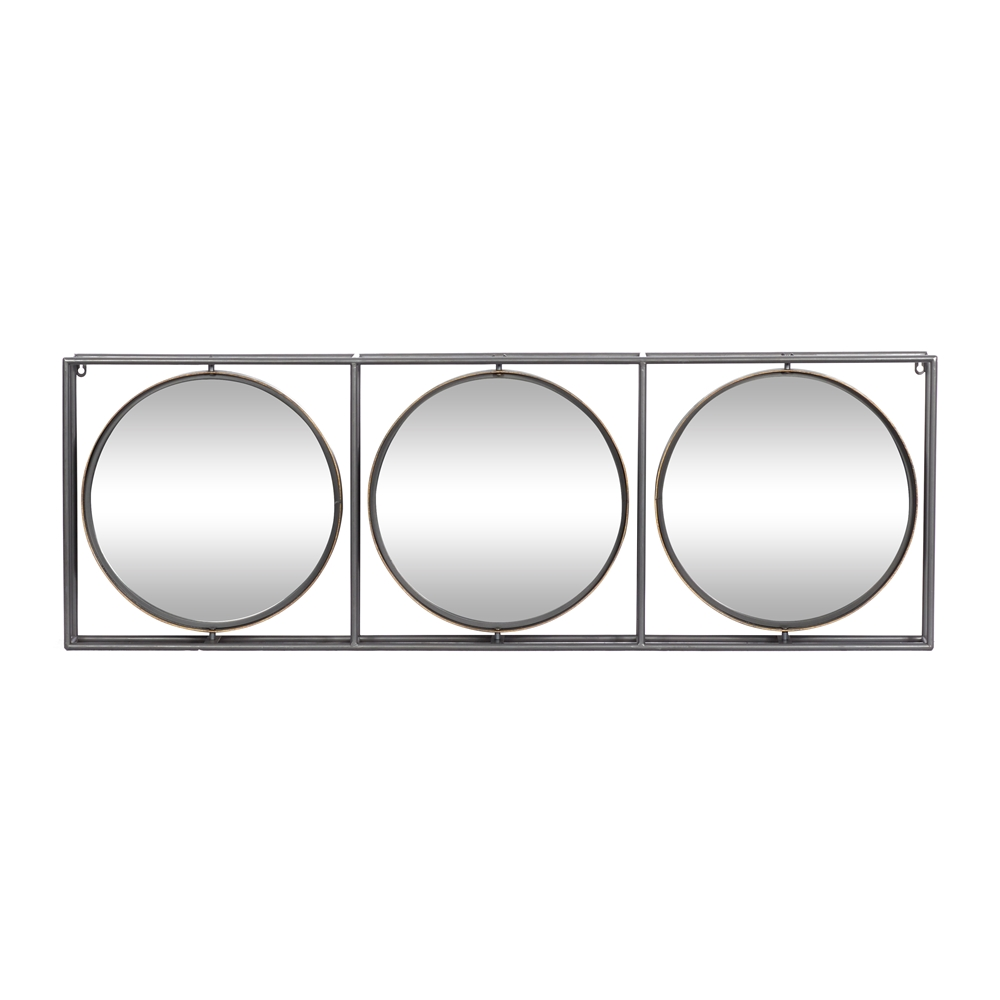 Grayson Lane 17.75-in L X 52.38-in W Modern Rectangle Black Framed Wall Mirror 3 Grayson Lane 17.75-in L X 52.38-in W Modern Rectangle Black Framed Wall Mirror - Image 3