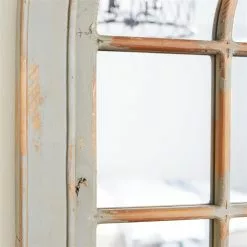 Grayson Lane 48-in L X 37-in W Arch Farmhouse Grey Framed Wall Mirror 17 Grayson Lane 48-in L X 37-in W Arch Farmhouse Grey Framed Wall Mirror -GRAYSON LANE SHOP 330901784 AlternateImage2