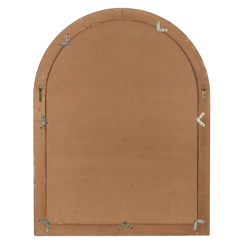 Grayson Lane 48-in L X 37-in W Arch Farmhouse Grey Framed Wall Mirror 7 Grayson Lane 48-in L X 37-in W Arch Farmhouse Grey Framed Wall Mirror - Image 7