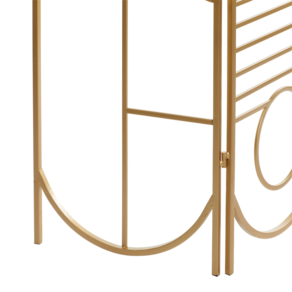 Grayson Lane 3-Panel Gold Metal Folding Contemporary/Modern Style Room Divider 1 Grayson Lane 3-Panel Gold Metal Folding Contemporary/Modern Style Room Divider