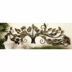 Grayson Lane 14-in H X 47-in W Brown Metal Traditional Floral Wall Accent 9 Grayson Lane 14-in H X 47-in W Brown Metal Traditional Floral Wall Accent -GRAYSON LANE SHOP 330901796 AlternateImage2