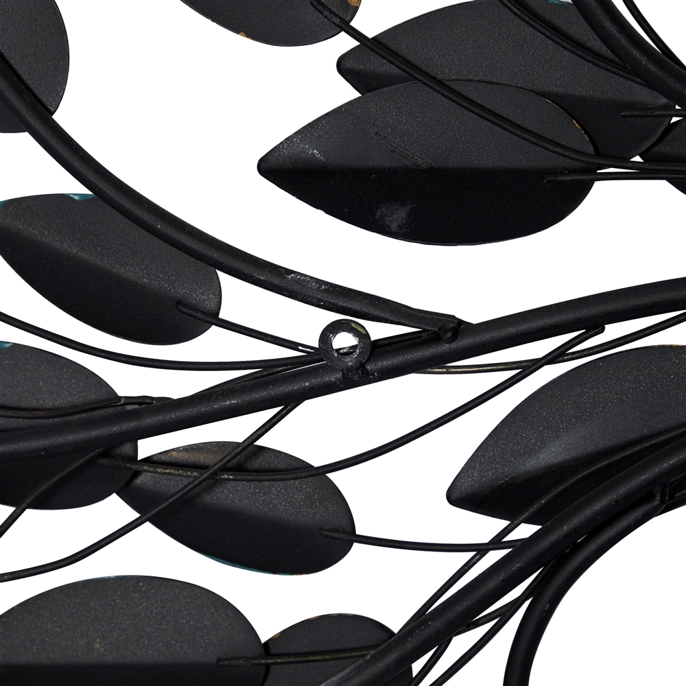 Grayson Lane 14-in H X 47-in W Brown Metal Traditional Floral Wall Accent 3 Grayson Lane 14-in H X 47-in W Brown Metal Traditional Floral Wall Accent - Image 3