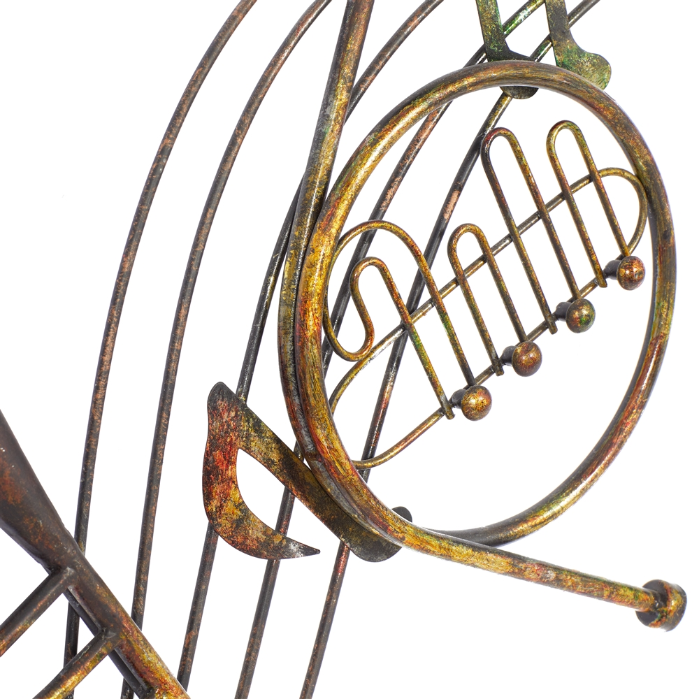 Grayson Lane 22-in H X 39-in W Brown Metal Transitional Entertainment Wall Accent 3 Grayson Lane 22-in H X 39-in W Brown Metal Transitional Entertainment Wall Accent - Image 3