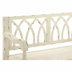 Grayson Lane Farmhouse Distressed White Wood Accent Bench -GRAYSON LANE SHOP 330901818 AlternateImage3