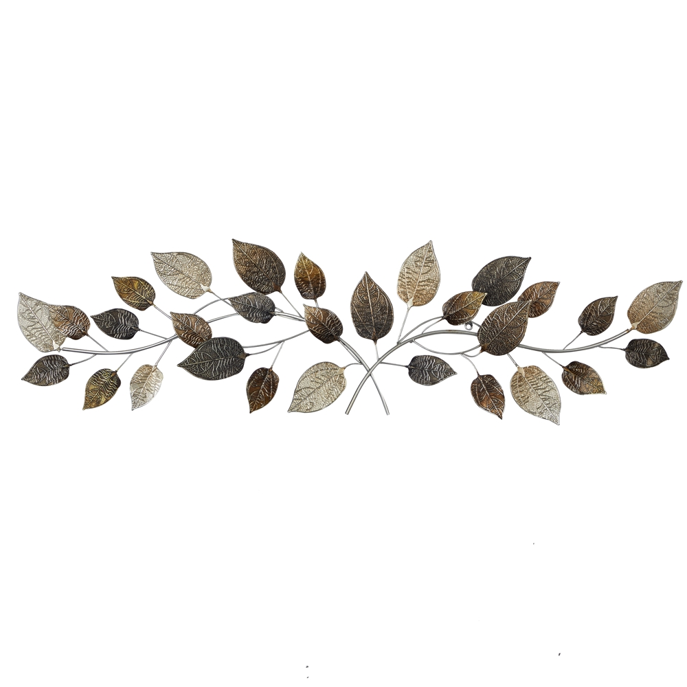 Grayson Lane 15-in H X 50-in W Brown Metal Traditional Floral And Botanical Wall Accent 3 Grayson Lane 15-in H X 50-in W Brown Metal Traditional Floral And Botanical Wall Accent - Image 3