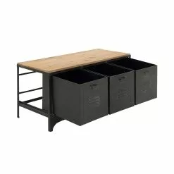 Grayson Lane Industrial Black Storage Bench -GRAYSON LANE SHOP 330901851 AlternateImage5