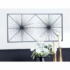 Grayson Lane 24-in H X 48-in W Black Metal Modern/Contemporary Ornamental Wall Accent -GRAYSON LANE SHOP 330901876 AlternateImage2