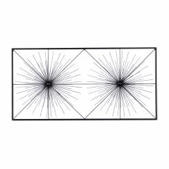 Grayson Lane 24-in H X 48-in W Black Metal Modern/Contemporary Ornamental Wall Accent -GRAYSON LANE SHOP 330901876 AlternateImage8