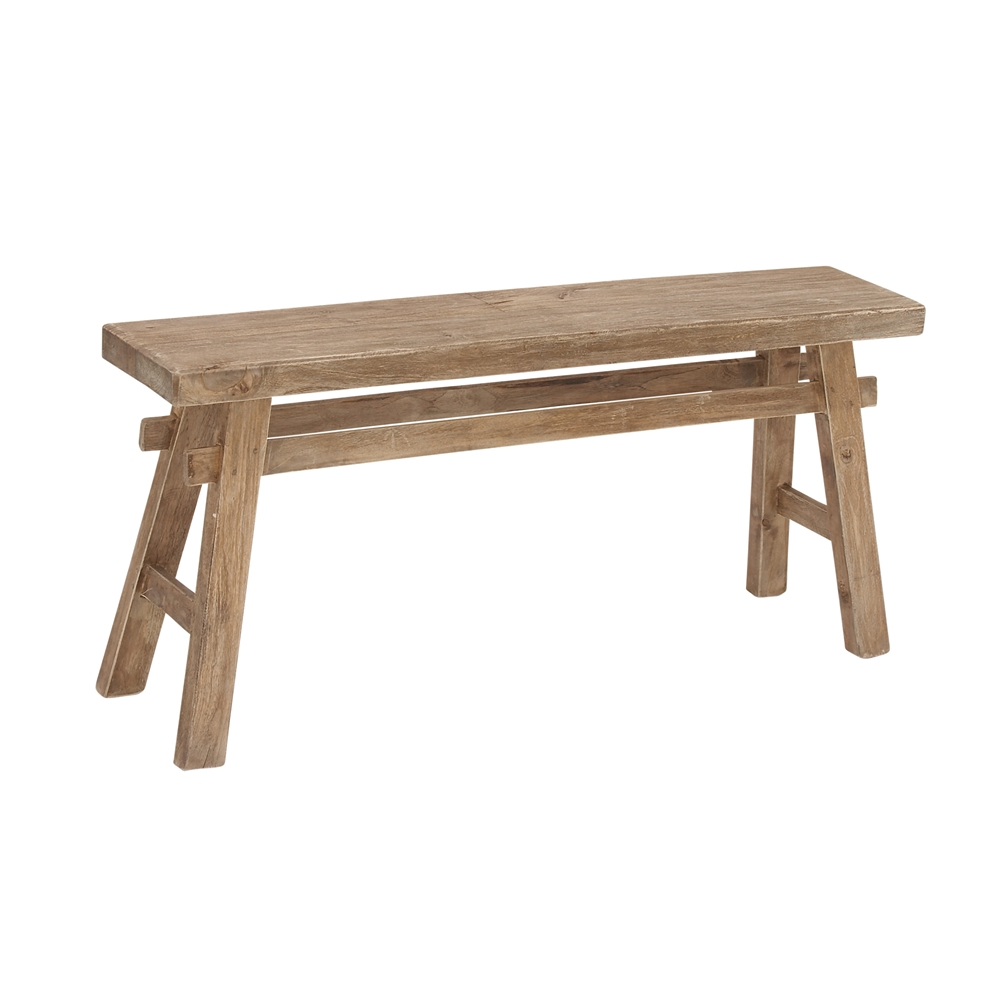 Grayson Lane Rustic Natural Wood Brown Accent Bench 2 Grayson Lane Rustic Natural Wood Brown Accent Bench - Image 2