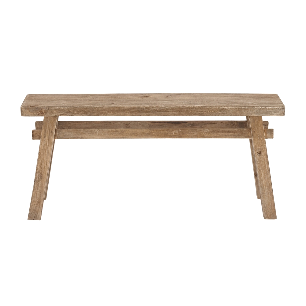 Grayson Lane Rustic Natural Wood Brown Accent Bench 3 Grayson Lane Rustic Natural Wood Brown Accent Bench - Image 3
