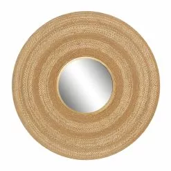 Grayson Lane 40-in L X 40-in W Contemporary Round Brown Framed Wall Mirror -GRAYSON LANE SHOP 330901888 MainImage 001
