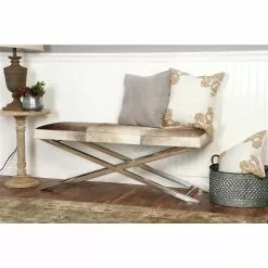Grayson Lane Industrial Beige/Grey Accent Bench -GRAYSON LANE SHOP 330901899 AlternateImage1