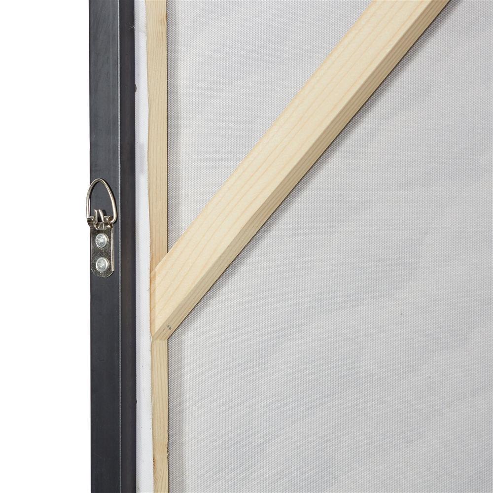 Grayson Lane White Wood Framed 35.5-in H X 47.25-in W Abstract Canvas Painting 2 Grayson Lane White Wood Framed 35.5-in H X 47.25-in W Abstract Canvas Painting - Image 2