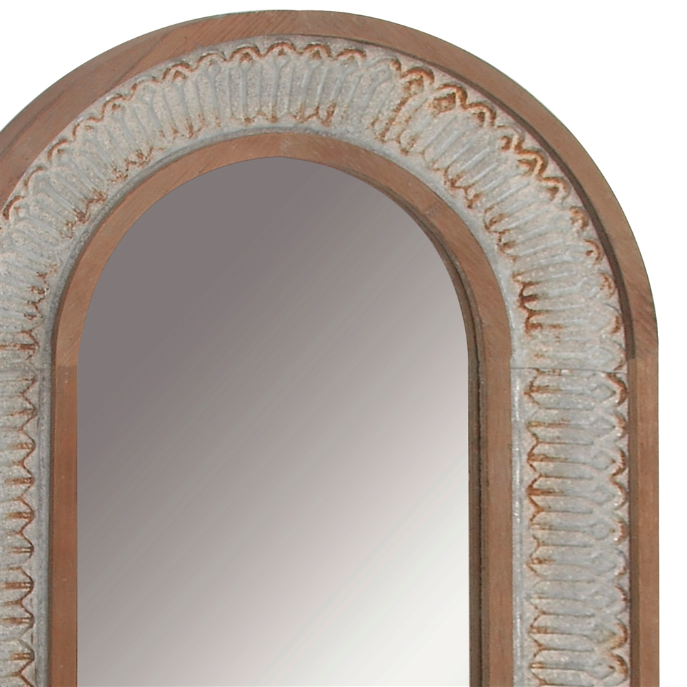 Grayson Lane 58.5-in L X 26-in W Farmhouse Arch Gold Framed Wall Mirror 1 Grayson Lane 58.5-in L X 26-in W Farmhouse Arch Gold Framed Wall Mirror