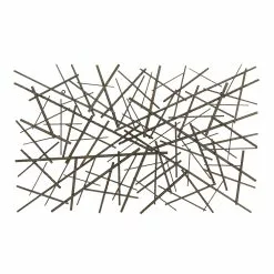 Grayson Lane 30-in H X 48-in W Grey Metal Modern/Contemporary Abstract Wall Accent