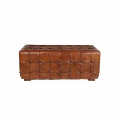 Grayson Lane Industrial Caramel Brown And Teak Accent Bench -GRAYSON LANE SHOP 330901920 AlternateImage6