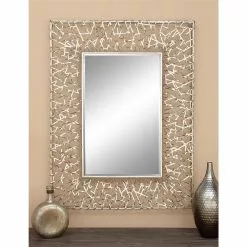 Grayson Lane 42.5-in L X 32.5-in W Industrial Rectangle Silver Framed Wall Mirror -GRAYSON LANE SHOP 330901921 AlternateImage1