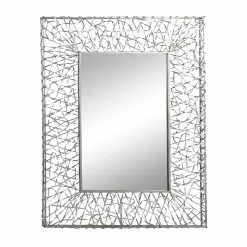 Grayson Lane 42.5-in L X 32.5-in W Industrial Rectangle Silver Framed Wall Mirror -GRAYSON LANE SHOP 330901921 AlternateImage5