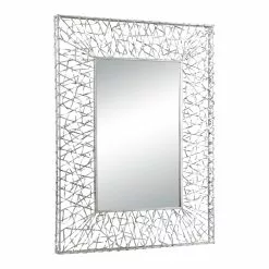 Grayson Lane 42.5-in L X 32.5-in W Industrial Rectangle Silver Framed Wall Mirror -GRAYSON LANE SHOP 330901921 AlternateImage6