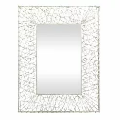 Grayson Lane 42.5-in L X 32.5-in W Industrial Rectangle Silver Framed Wall Mirror -GRAYSON LANE SHOP 330901921 MainImage 001