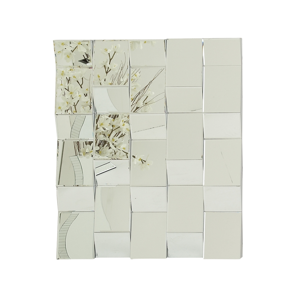 Grayson Lane 39-in L X 35.5-in W Glam Square Silver Framed Wall Mirror 5 Grayson Lane 39-in L X 35.5-in W Glam Square Silver Framed Wall Mirror - Image 5