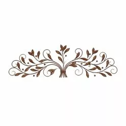 Grayson Lane 14-in H X 47-in W Brown Metal Traditional Floral And Botanical Wall Accent