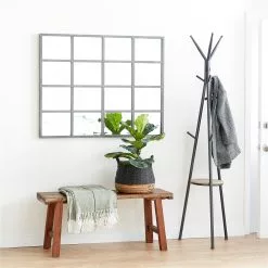 Grayson Lane 45-in L X 35.38-in W Industrial Rectangle Brown Framed Wall Mirror -GRAYSON LANE SHOP 330901946 AlternateImage1